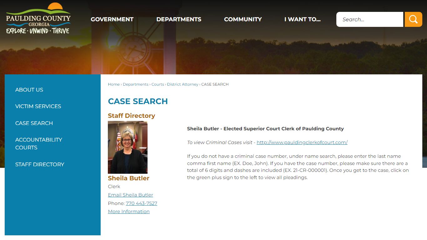 CASE SEARCH | Paulding County, GA