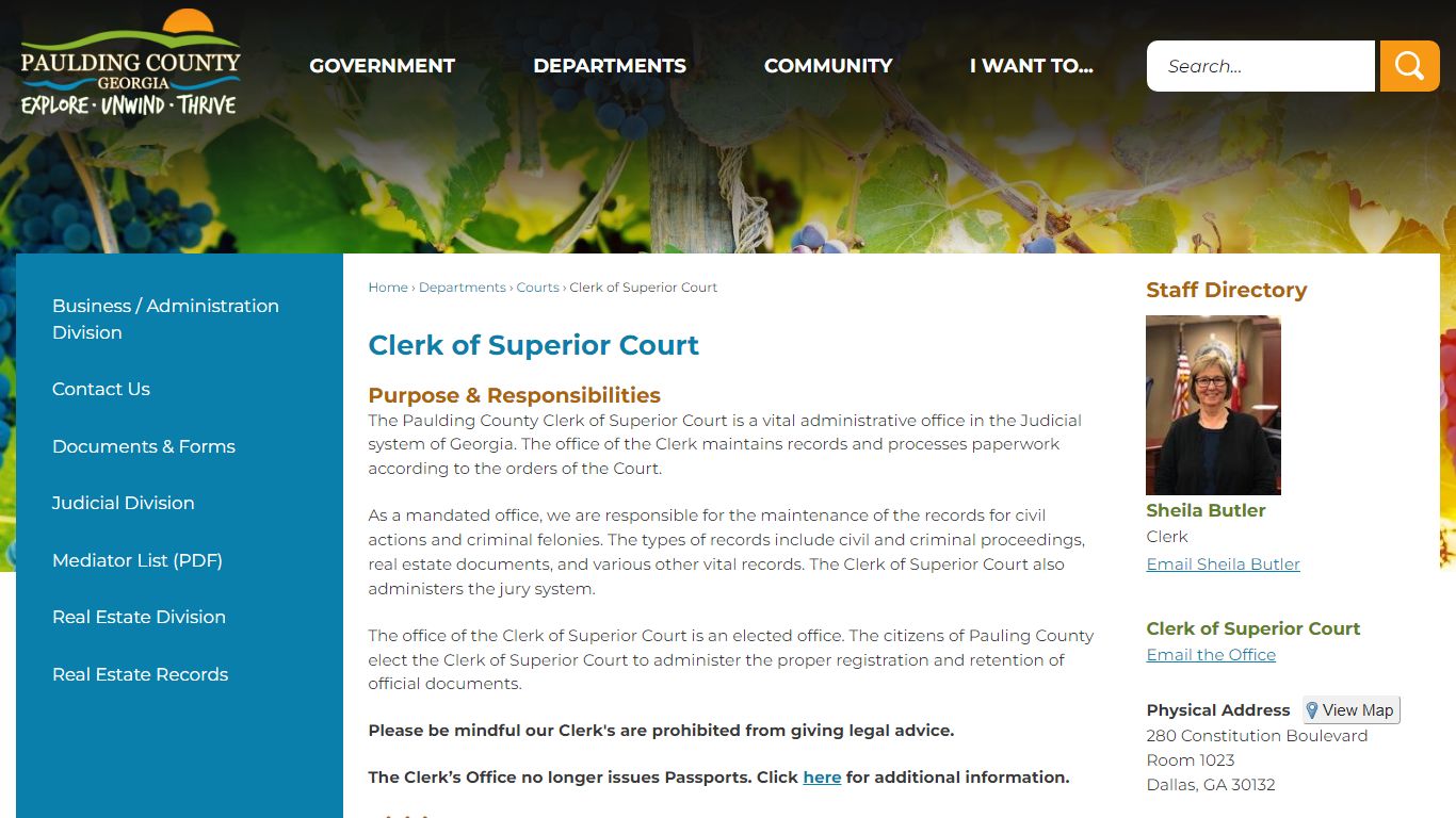 Clerk of Superior Court | Paulding County, GA